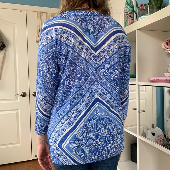 NWT Lilly Pulitzer summer Sweater 💙 - Picture 2 of 2